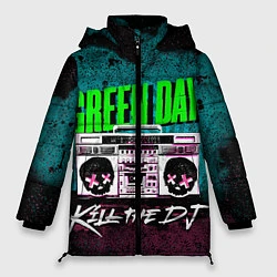 Куртка зимняя женская Green Day: Kill the DJ, цвет: 3D-черный