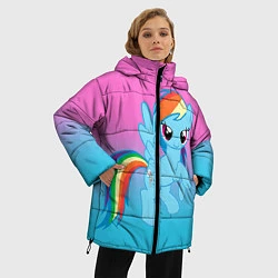 Куртка зимняя женская My Little Pony, цвет: 3D-светло-серый — фото 2