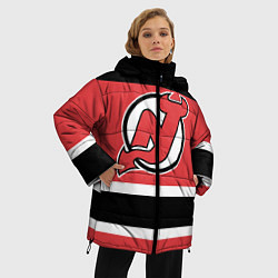 Куртка зимняя женская New Jersey Devils, цвет: 3D-светло-серый — фото 2
