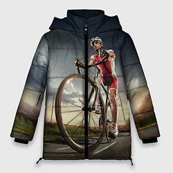 Куртка зимняя женская Велогонщик, цвет: 3D-черный
