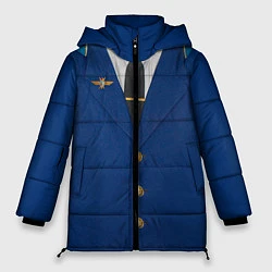 Куртка зимняя женская Китель, цвет: 3D-светло-серый