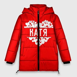 Куртка зимняя женская Любимая Катя, цвет: 3D-черный