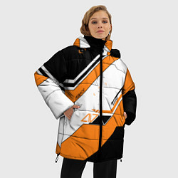 Куртка зимняя женская CS:GO Asiimov, цвет: 3D-светло-серый — фото 2