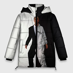Куртка зимняя женская Eminem: Black & White, цвет: 3D-черный