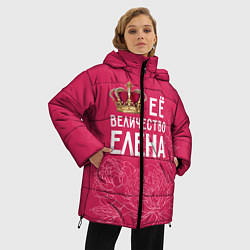 Куртка зимняя женская Её величество Елена, цвет: 3D-черный — фото 2