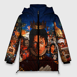 Куртка зимняя женская Michael Jackson: Pop King, цвет: 3D-черный