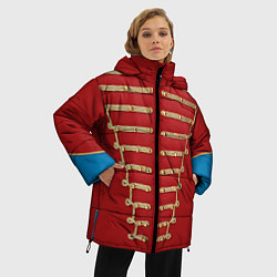 Куртка зимняя женская Пиджак Майкла Джексона, цвет: 3D-красный — фото 2