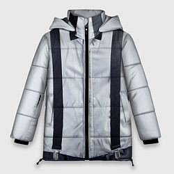 Куртка зимняя женская Рубашка с подтяжками, цвет: 3D-черный