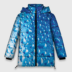Куртка зимняя женская Капли воды, цвет: 3D-красный