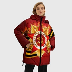 Куртка зимняя женская День победы 4, цвет: 3D-черный — фото 2