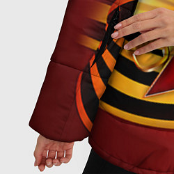 Куртка зимняя женская День победы 4, цвет: 3D-красный — фото 2