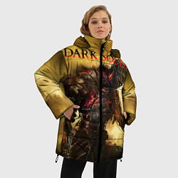 Куртка зимняя женская Dark Souls: Braveheart, цвет: 3D-черный — фото 2