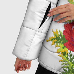Куртка зимняя женская Вышивка 22, цвет: 3D-черный — фото 2