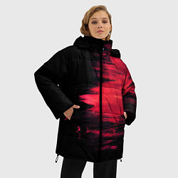 Куртка зимняя женская Краска, цвет: 3D-красный — фото 2