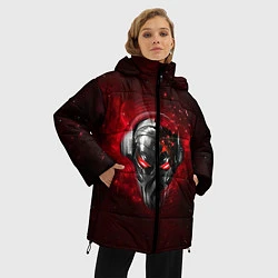 Куртка зимняя женская Pirate Station: Blood Face, цвет: 3D-светло-серый — фото 2