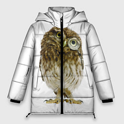 Куртка зимняя женская Сова, цвет: 3D-светло-серый