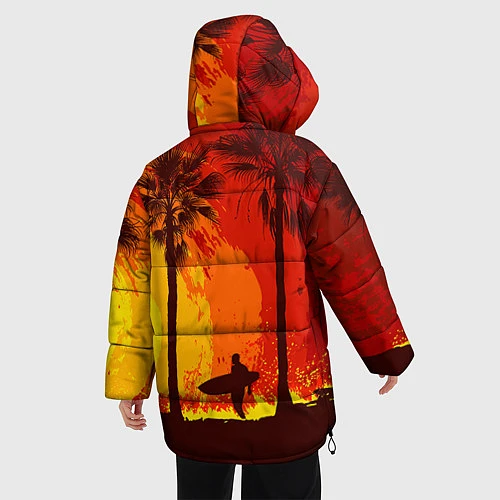 Женская зимняя куртка Summer Surf / 3D-Красный – фото 4