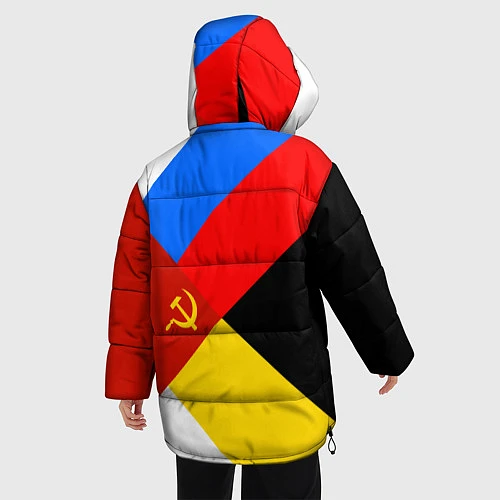 Женская зимняя куртка Вечная Россия / 3D-Красный – фото 4