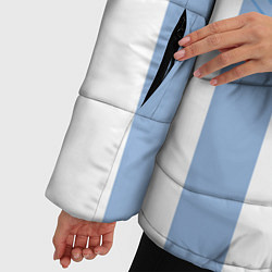 Куртка зимняя женская Сборная Аргентины: ЧМ-2018, цвет: 3D-светло-серый — фото 2