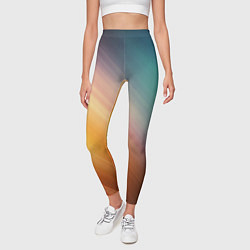 Леггинсы женские Стильный окрас, цвет: 3D-принт — фото 2