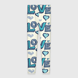 Женские легинсы Love Pattern