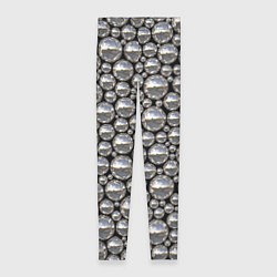 Леггинсы женские Серебряные шары, цвет: 3D-принт