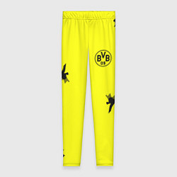 Леггинсы женские FC Borussia Dortmund: Yellow Original, цвет: 3D-принт