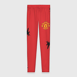 Леггинсы женские FC Manchester United: Red Original, цвет: 3D-принт