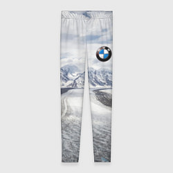 Леггинсы женские BMW - снежная вершина, цвет: 3D-принт