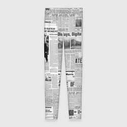 Леггинсы женские Газета Newspaper, цвет: 3D-принт