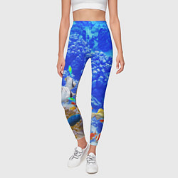 Леггинсы женские Морской мир, цвет: 3D-принт — фото 2