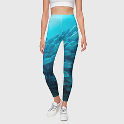 Леггинсы женские Морской мир, цвет: 3D-принт — фото 2