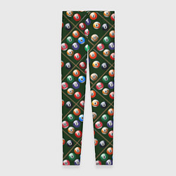 Леггинсы женские Бильярд, цвет: 3D-принт