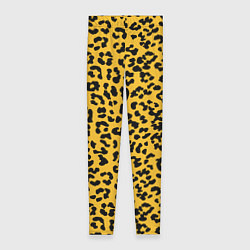 Леггинсы женские Леопард желтый, цвет: 3D-принт