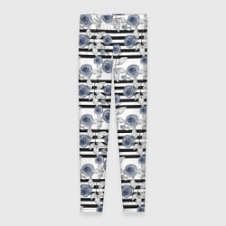 Женские легинсы Акварельный полосатый узор