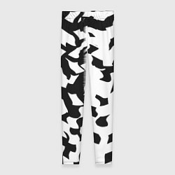 Леггинсы женские Черно-белый камуфляж, цвет: 3D-принт
