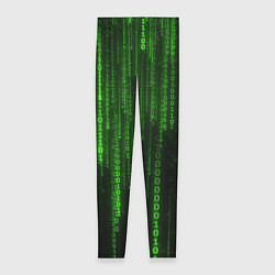 Леггинсы женские Матрица двоичный код, цвет: 3D-принт