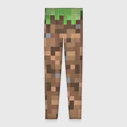 Леггинсы женские ЗЕМЛЯ DIRT MINECRAFT, цвет: 3D-принт