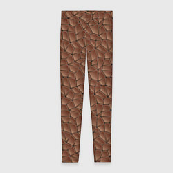 Леггинсы женские Шоколадная Текстура, цвет: 3D-принт