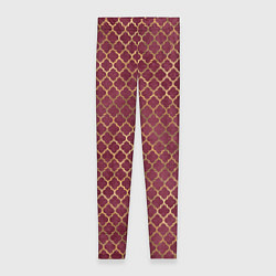 Женские легинсы Gold & Red pattern