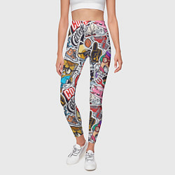 Леггинсы женские Рисунок колледж, цвет: 3D-принт — фото 2