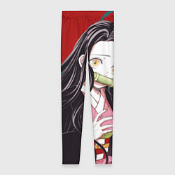 Леггинсы женские Клинок, рассекающий демонов Незуко Камадо, цвет: 3D-принт