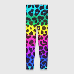 Женские легинсы Leopard Pattern Neon