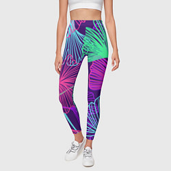 Леггинсы женские Neon color pattern Fashion 2023, цвет: 3D-принт — фото 2