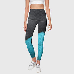 Леггинсы женские Карбоновые пластины, цвет: 3D-принт — фото 2