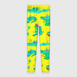 Женские легинсы GREEN CROCODILES
