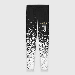 Леггинсы женские Juventus fc брызги краски, цвет: 3D-принт