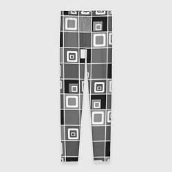 Леггинсы женские Geometric shapes черно-белый, цвет: 3D-принт