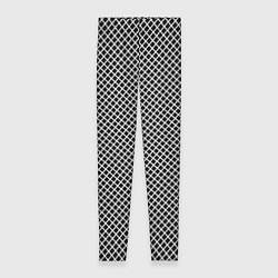 Леггинсы женские Абстрактная чёрно-белая мозаика, цвет: 3D-принт
