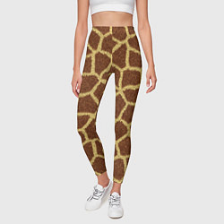 Леггинсы женские Текстура жирафа, цвет: 3D-принт — фото 2